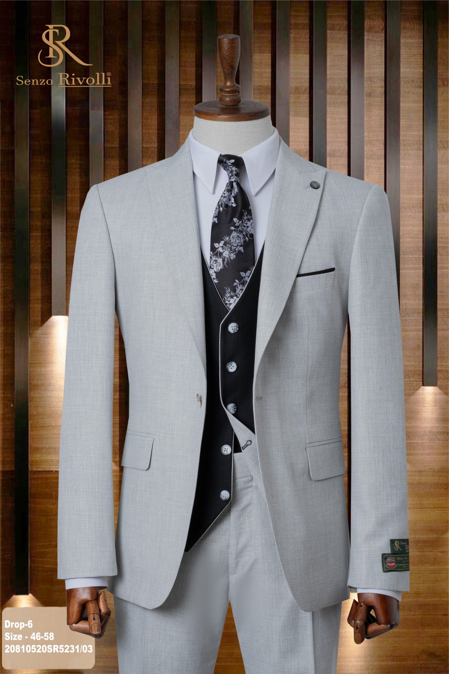 Classic Plain Three-Piece Suit with Timeless Elegance