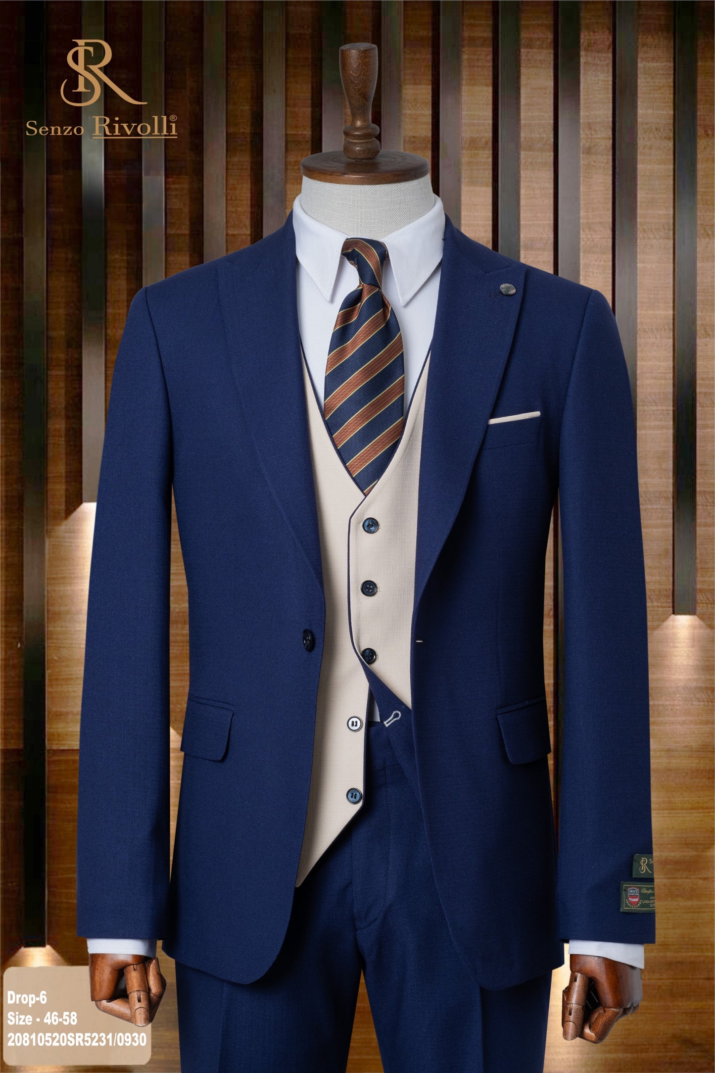 Classic Plain Three-Piece Suit with Timeless Elegance